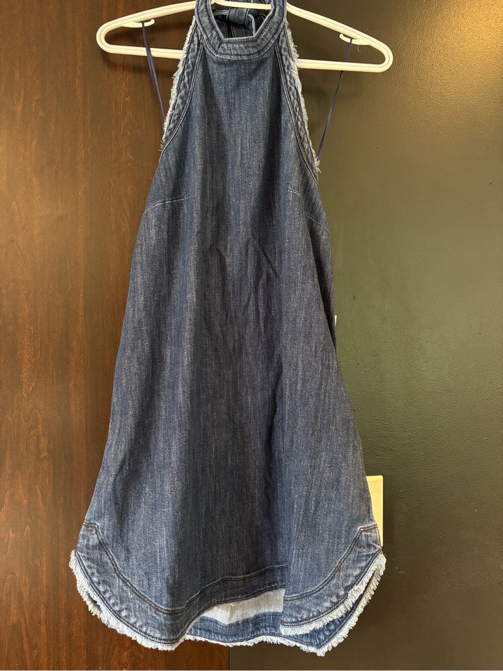 NWT PILCRO denim halter dress